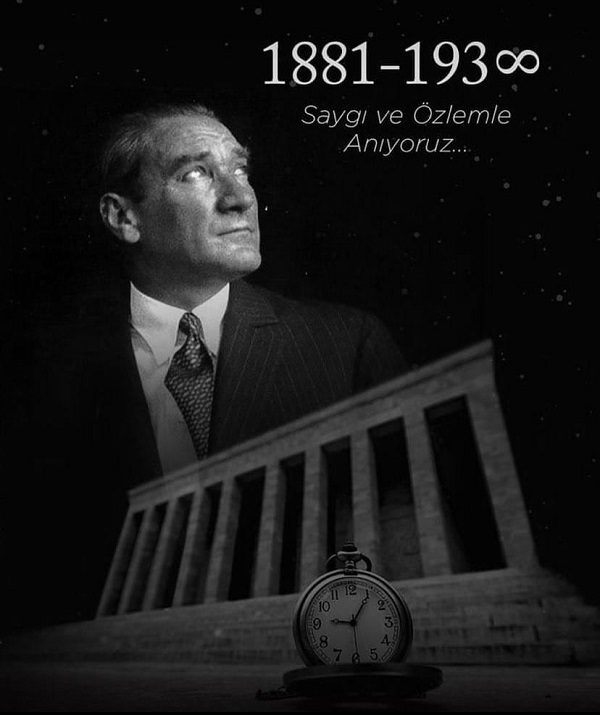 Ebediyete irtihalinin 85. yıl dönümünde, Gazi Mustafa Kemal Atatürk’ü saygı, rahmet ve özlemle anıyoruz.